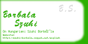 borbala szuhi business card